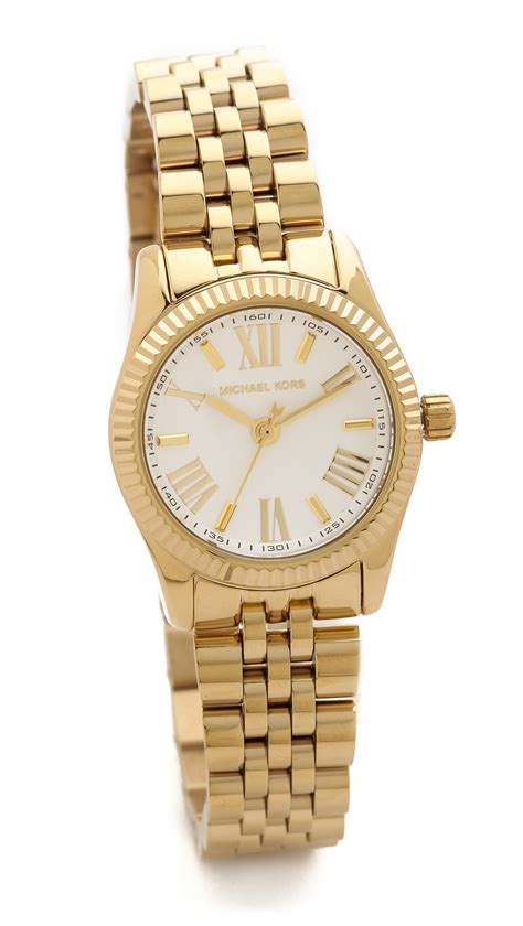 petite lexington michael kors gold